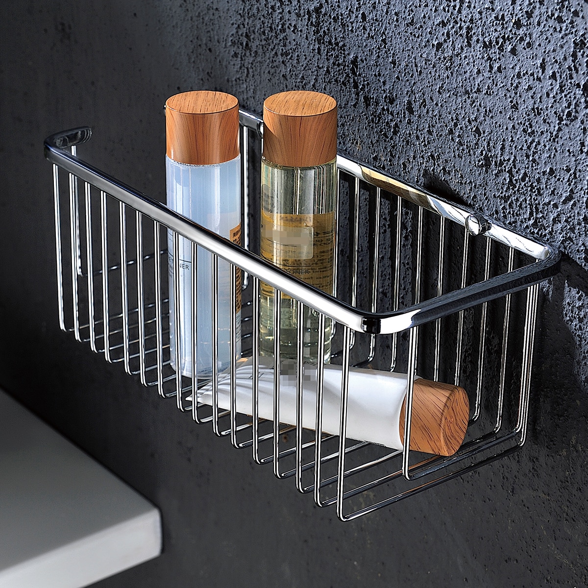 Imagen 2 de Jabonera de rejilla rectangular para atornillar Imex - Cromo Cromo