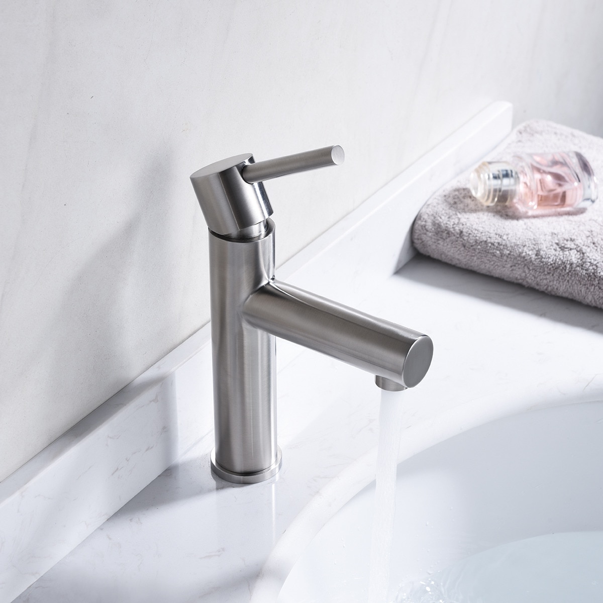 Imagen 2 de Grifo monomando para lavabo Moscú Imex - Acero mate Acero mate