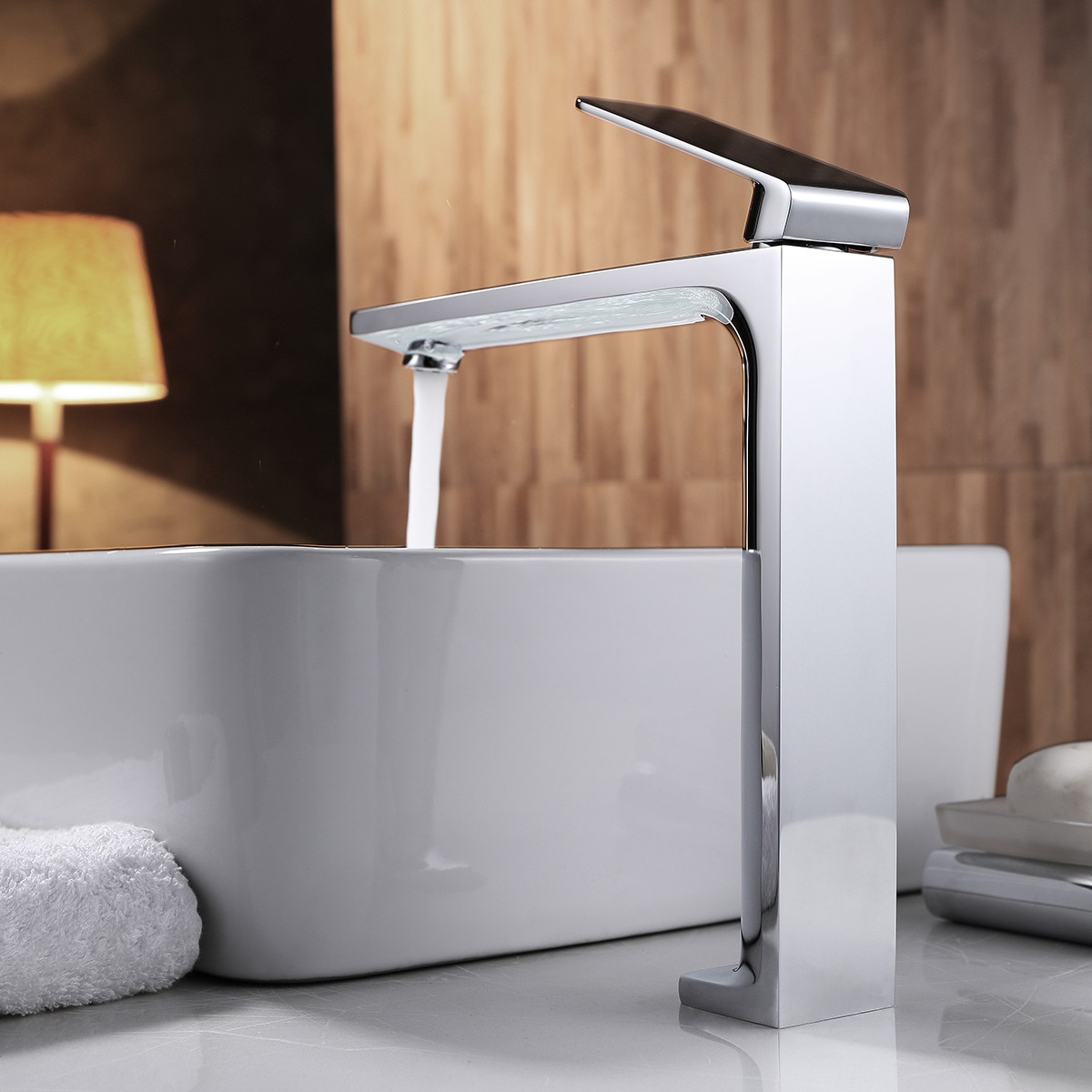 Imagen 2 de Grifo monomando para lavabo alto Fiyi Imex - Cromo Cromo