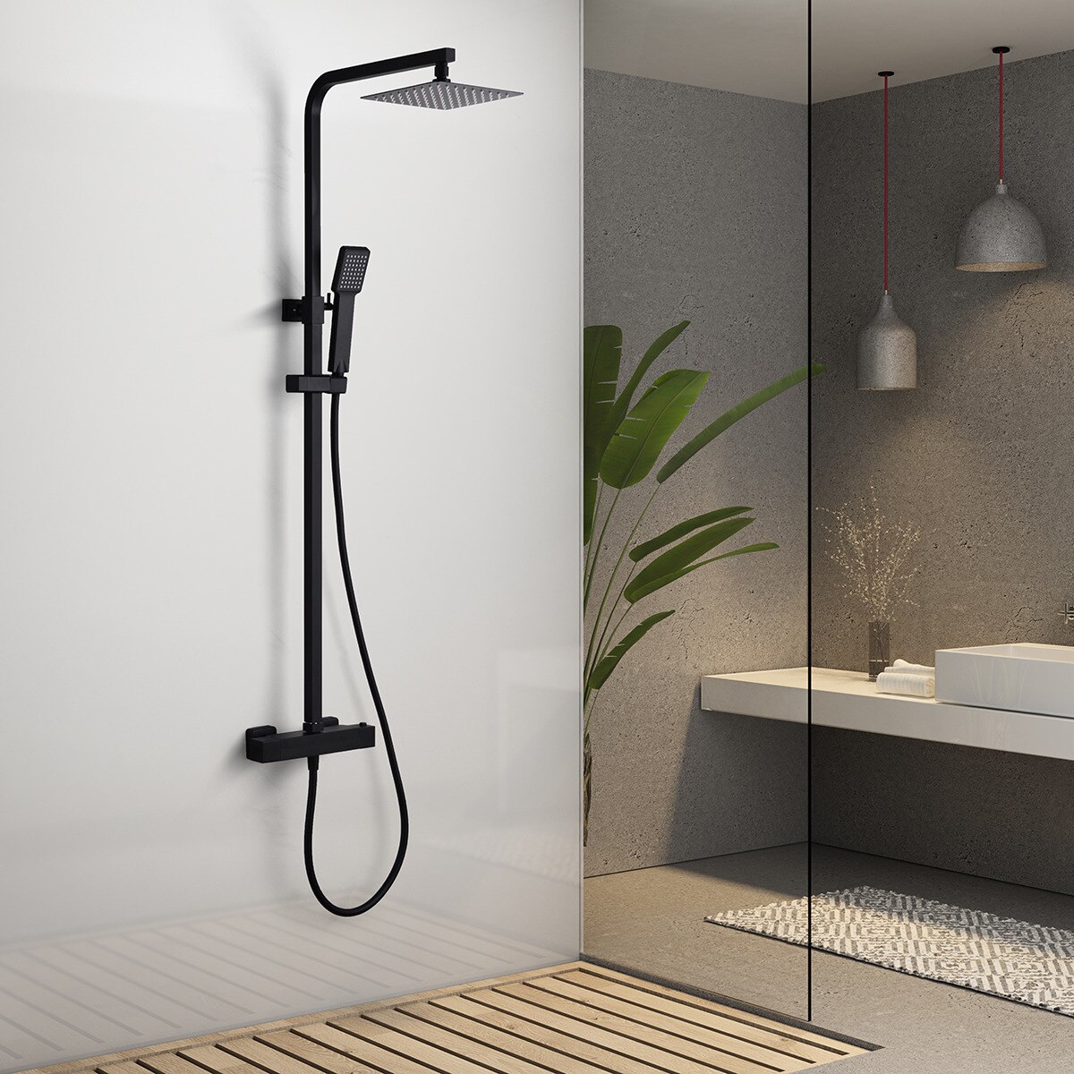 Conjunto de ducha termostática Vigo Imex - Cromo Cromo-2