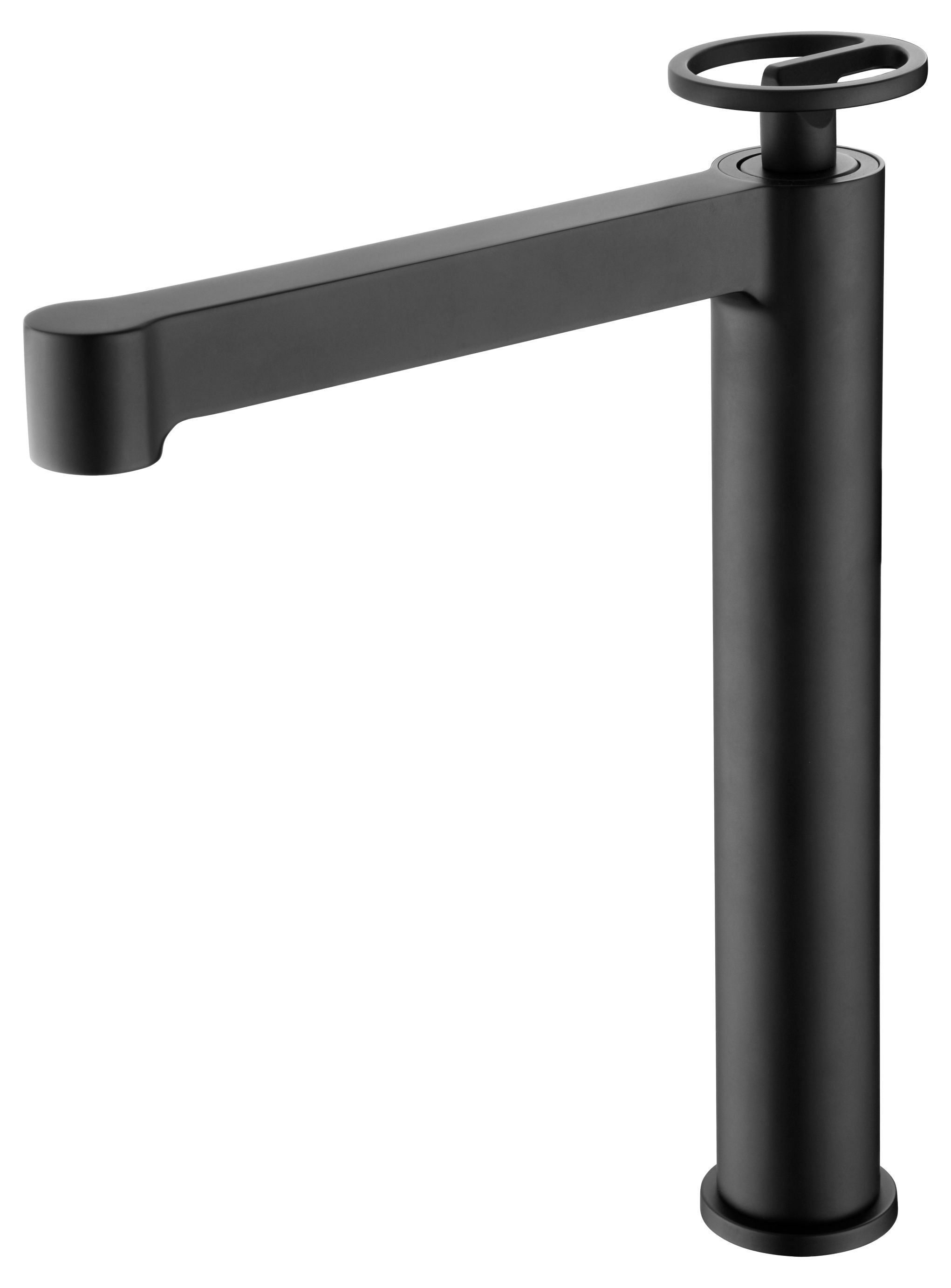 Imagen 1 de Grifo monomando alto de lavabo Olimpo Imex - Negro mate Negro mate