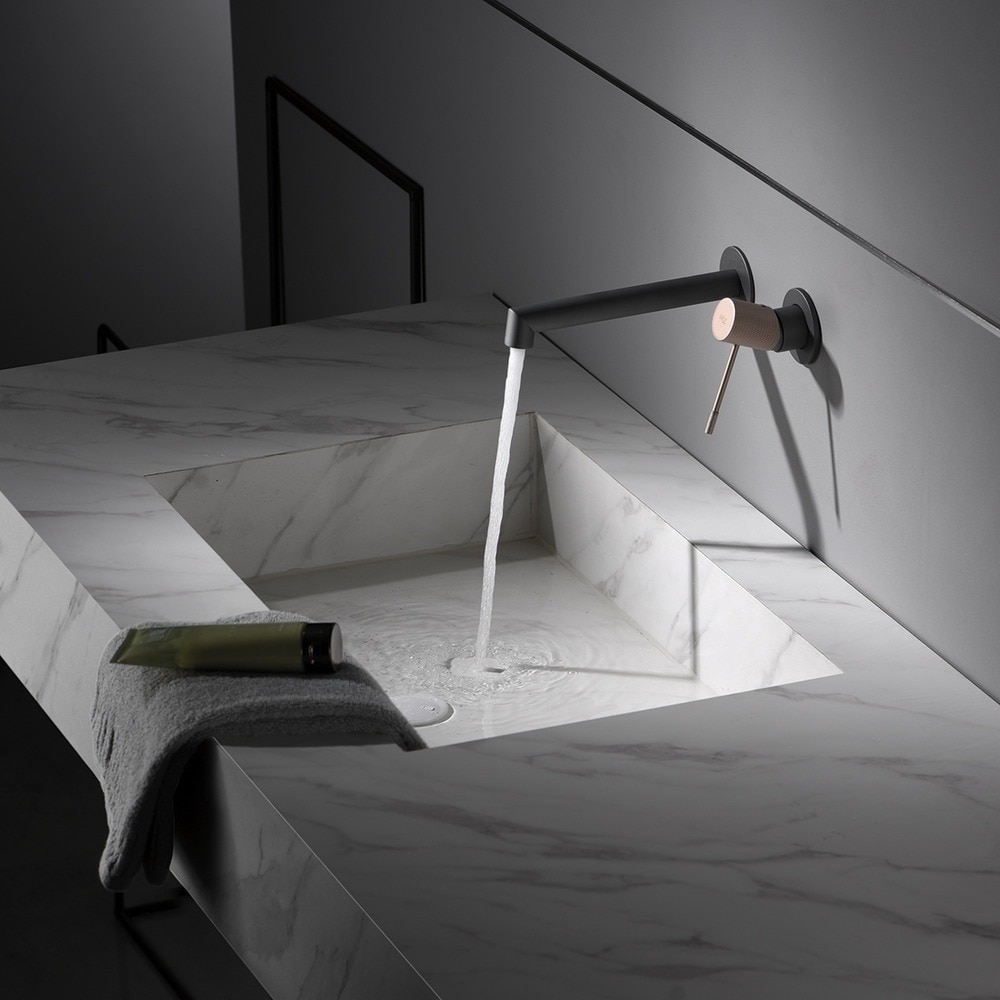 Imagen 2 de Grifo monomando empotrado de lavabo Line Imex - Gris mate Gris mate