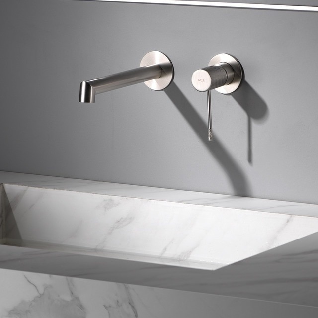 Imagen 2 de Grifo monomando empotrado de lavabo Line Imex - Gris Gris