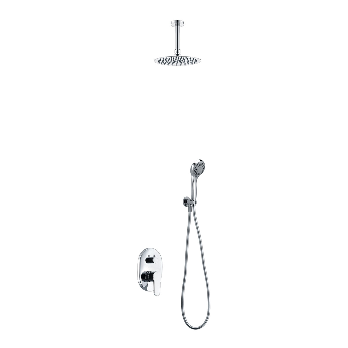 Imagen 1 de Conjunto de ducha monomando empotrado Mónaco Imex - Cromo Cromo