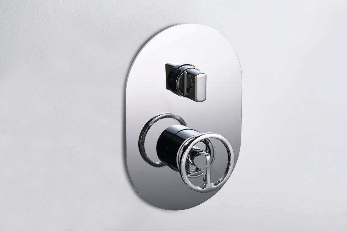 Imagen 2 de Conjunto ducha monomando empotrado Vesubio Imex - Gris Gris