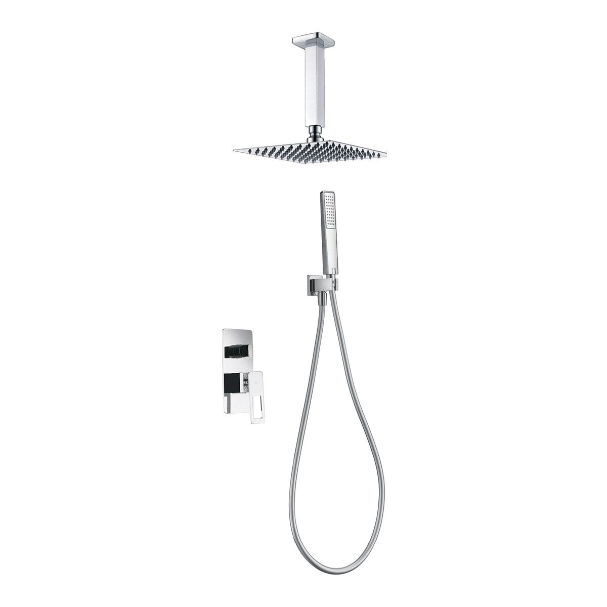 Imagen 1 de Conjunto de ducha monomando empotrado Estocolmo Imex - Cromo Cromo