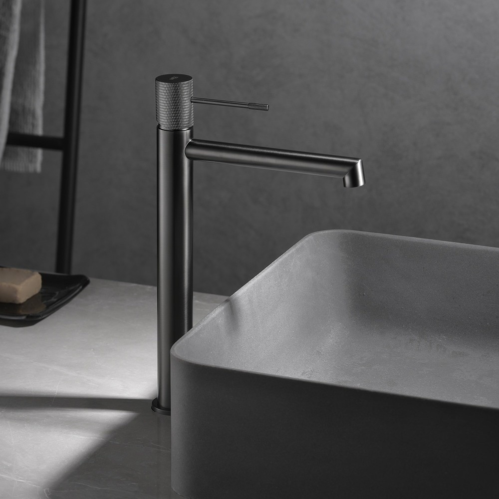 Imagen 2 de Grifo de lavabo alto Line Imex - Negro Negro