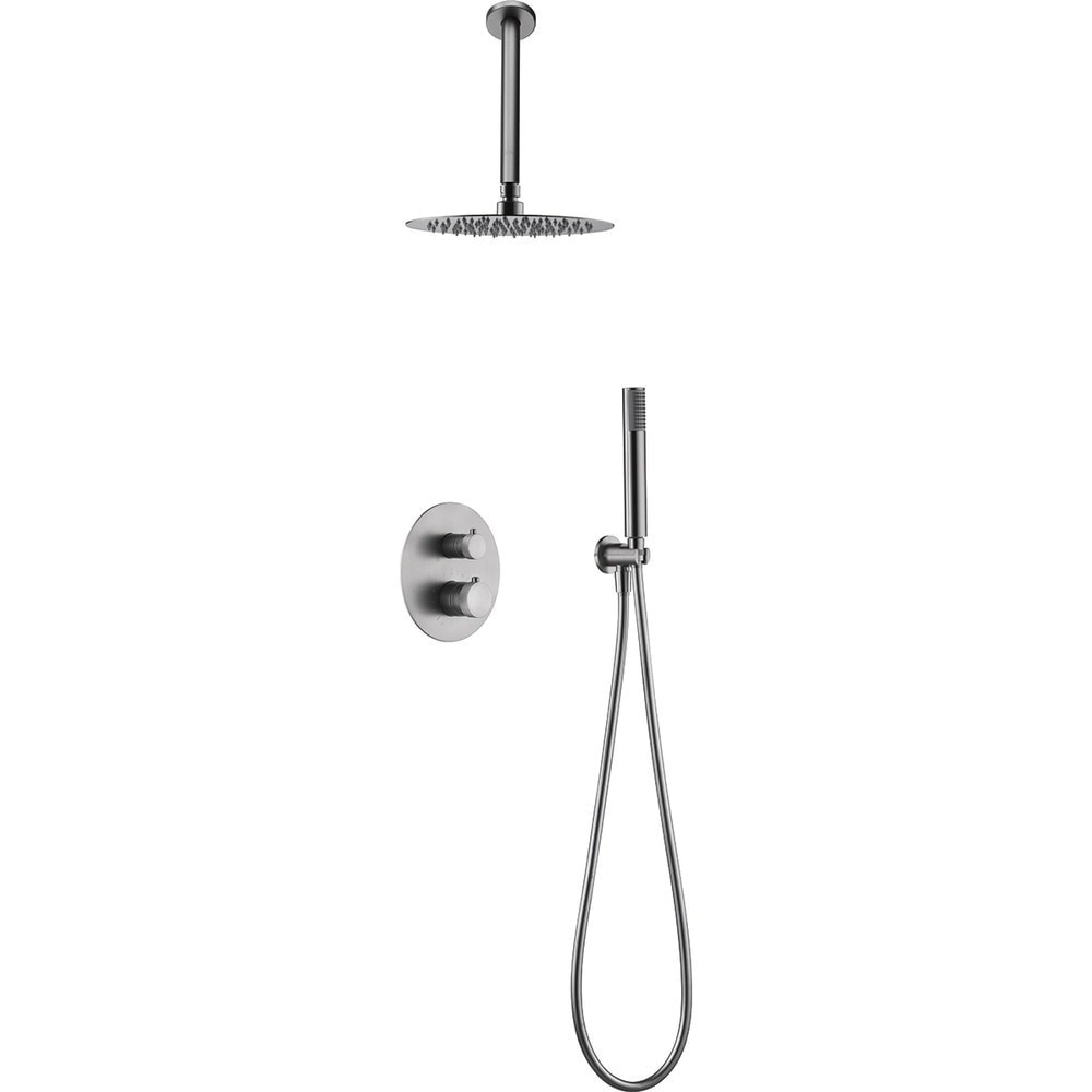 Imagen 1 de Conjunto de ducha termostático empotrado Top Imex - Gris Gris