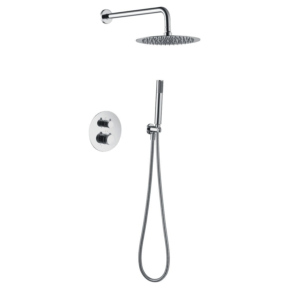 Conjunto de ducha termostático empotrado Line Imex - Cromo Cromo-1
