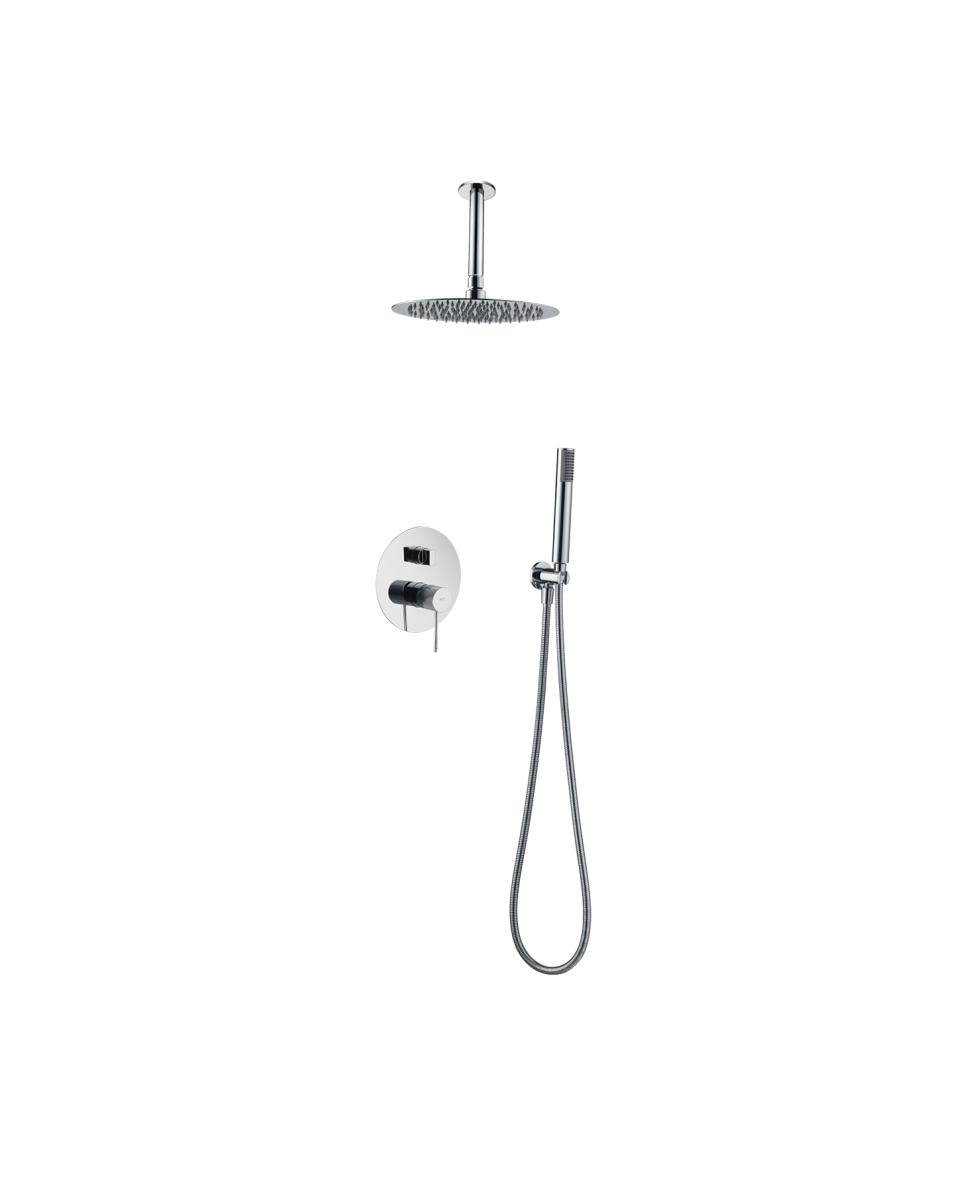Conjunto de ducha monomando empotrado Top Imex - Cromo Cromo-1