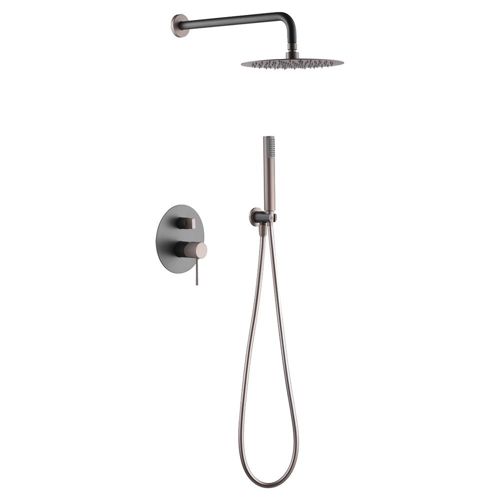 Conjunto de ducha monomando empotrado Line Imex - Gris mate Gris mate-1