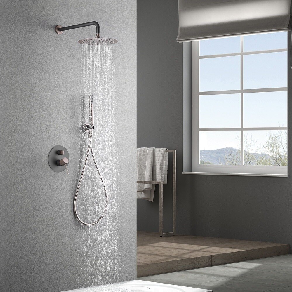 Conjunto de ducha monomando empotrado Line Imex - Gris mate Gris mate-2