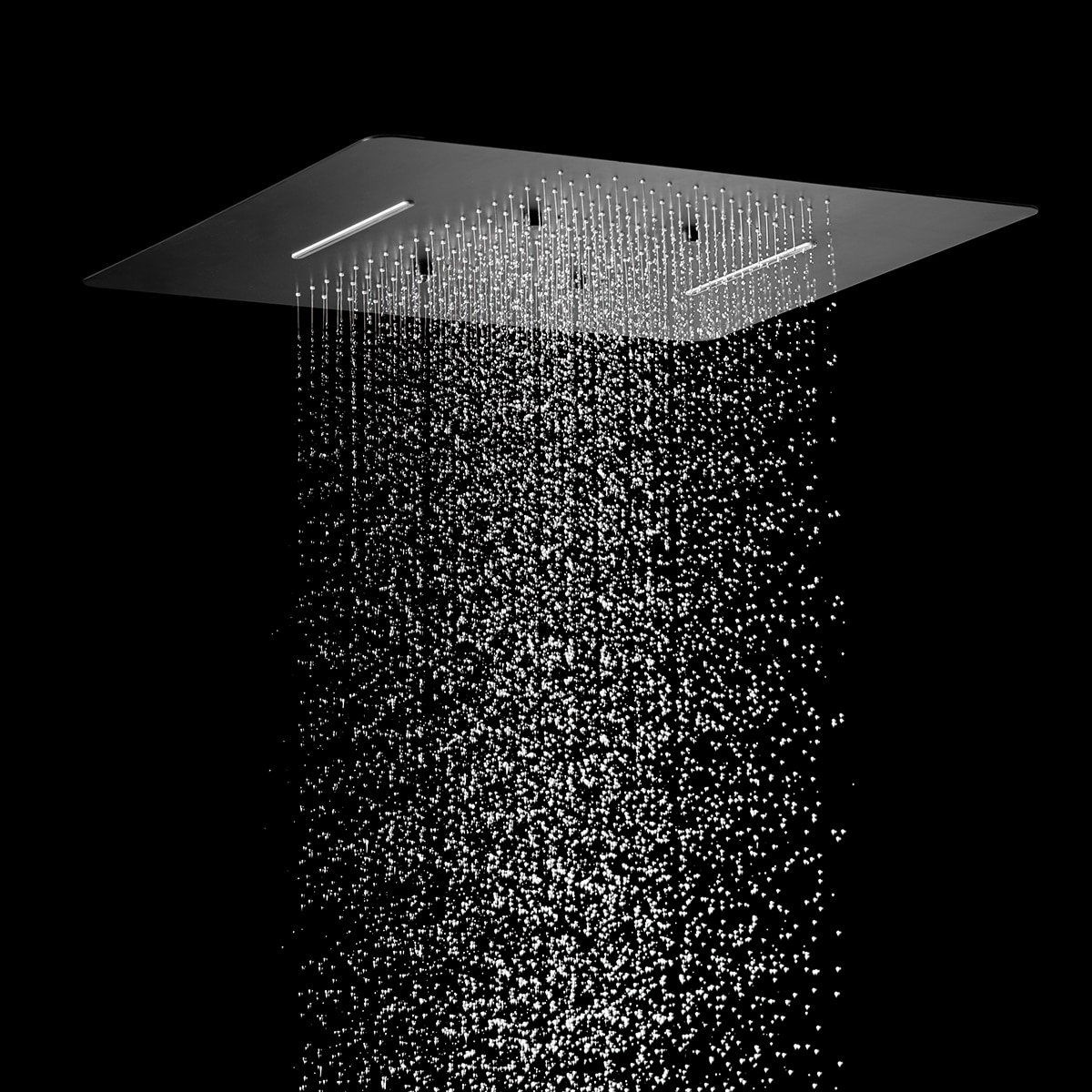 Imagen 2 de Rociador rectangular 3 vías con premarco Imex - Negro mate Negro mate