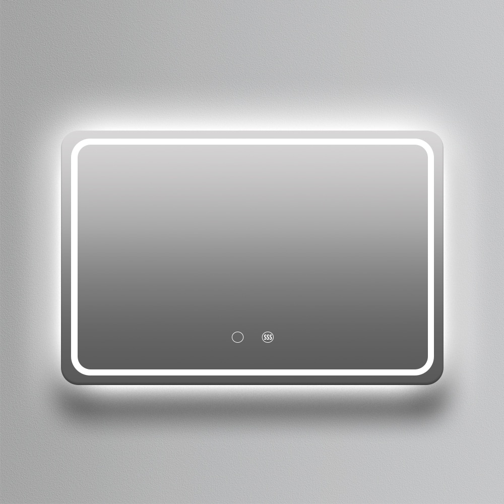 Imagen 0 de Espejo de baño rectangular Grecia Ledimex Gris