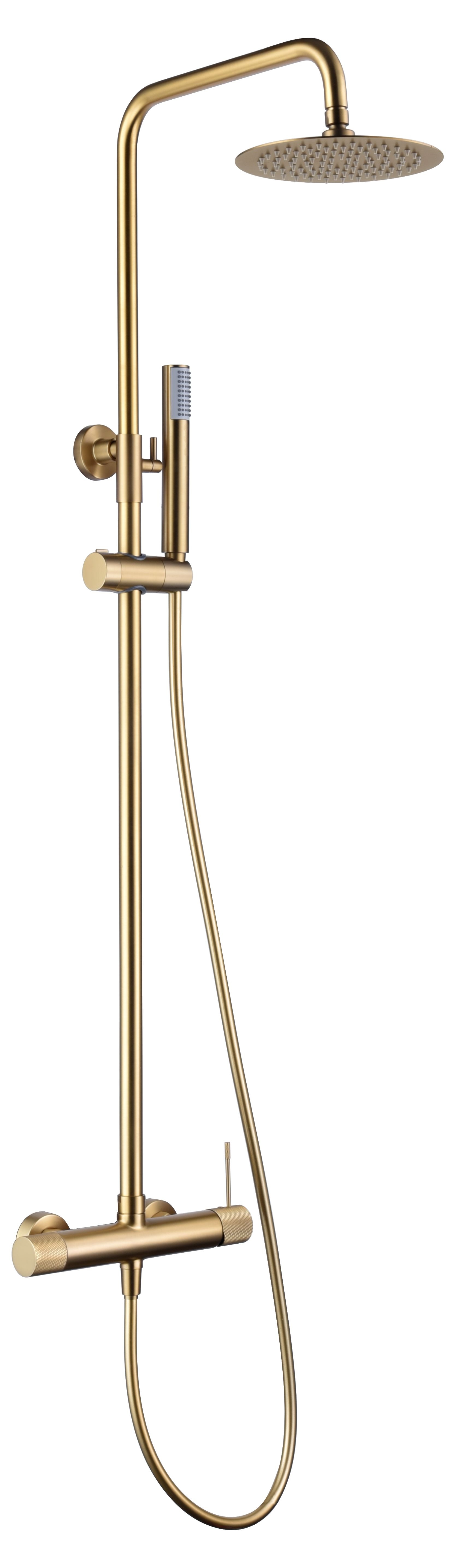 Conjunto de ducha monomando Line Imex - Oro Oro-1