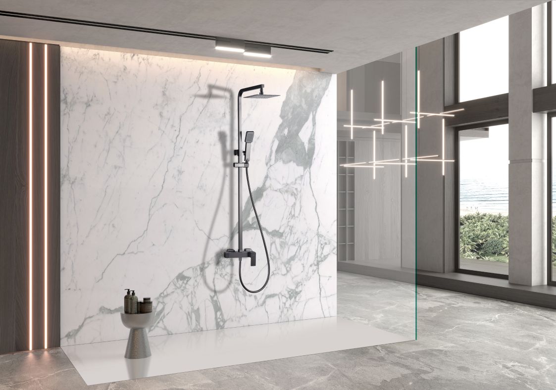 Imagen 0 de Conjunto ducha monomando Pisa Imex Oro