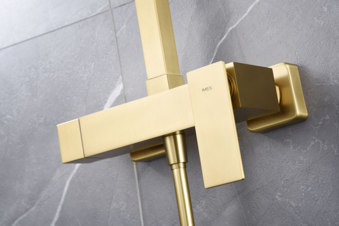Conjunto ducha monomando Pisa Imex - Oro Oro-3
