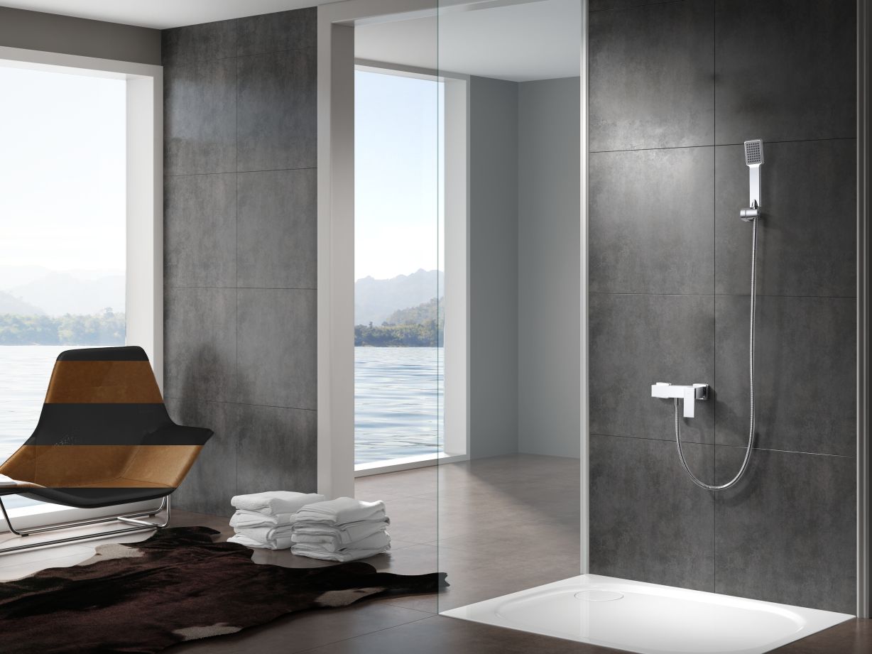 Imagen 2 de Kit ducha monomando Pisa Imex - Gris Gris