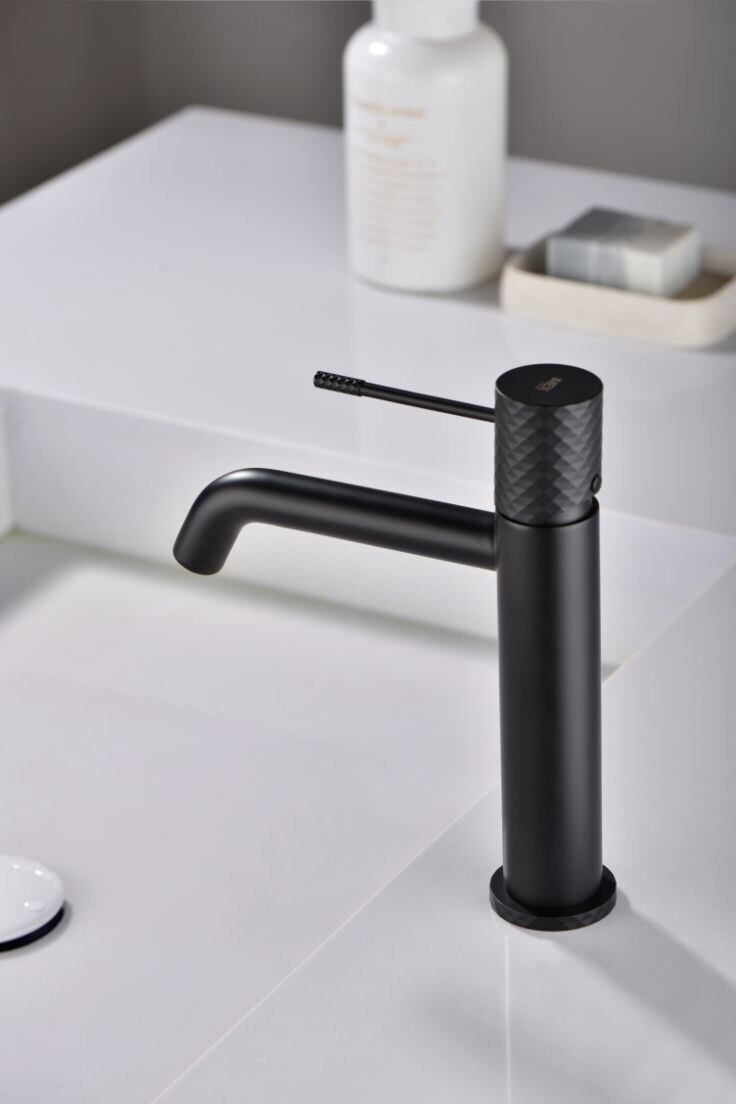 Imagen 2 de Grifo monomando lavabo Génova Imex - Negro mate Negro mate