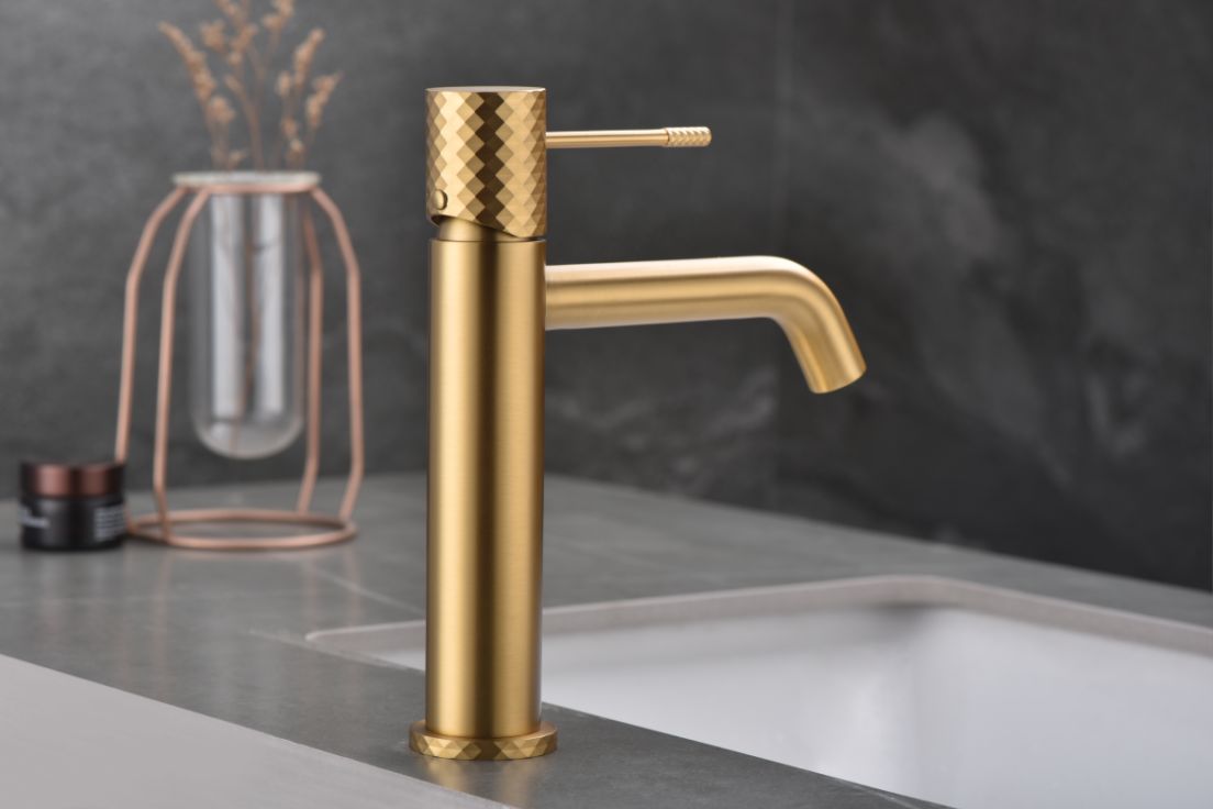 Imagen 2 de Grifo monomando lavabo Génova Imex - Oro Oro