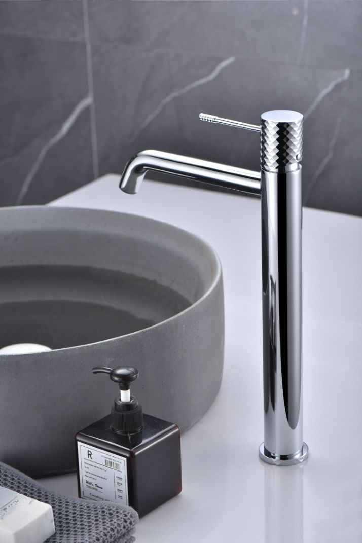 Imagen 2 de Grifo monomando lavabo alto Génova Imex - Gris Gris