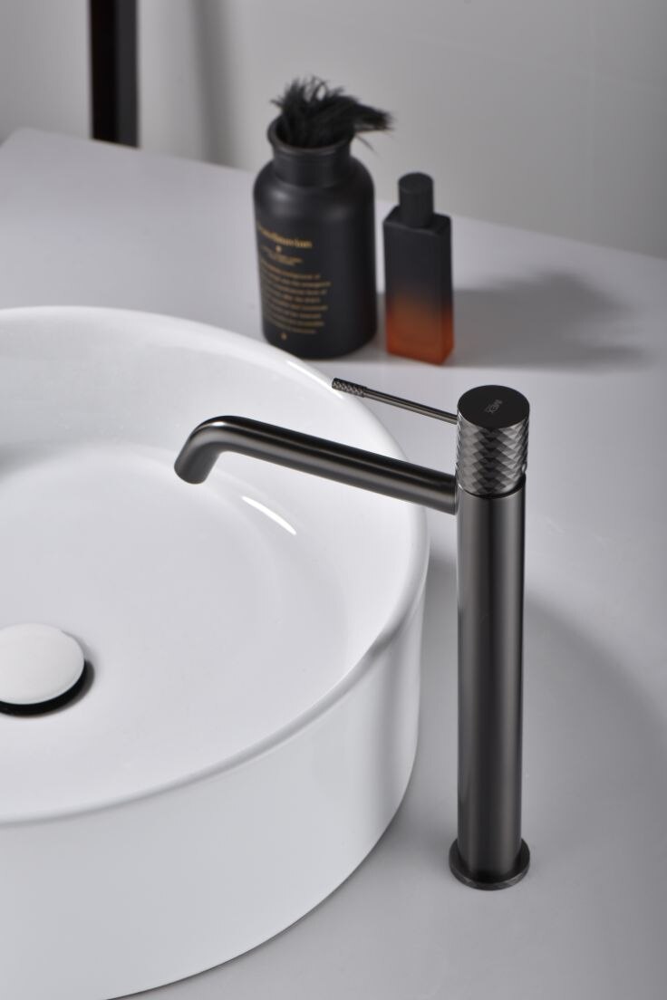 Imagen 2 de Grifo monomando lavabo alto Génova Imex - Negro Negro