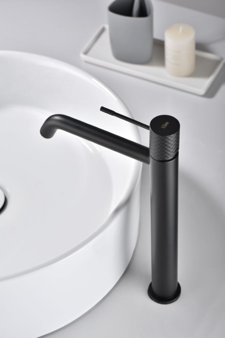 Imagen 2 de Grifo monomando lavabo alto Génova Imex - Negro mate Negro mate