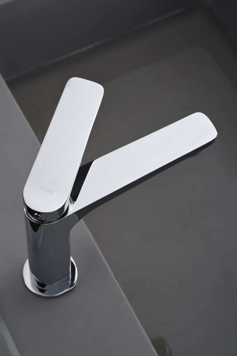 Grifo monomando lavabo Nápoles Imex - Gris Gris-2