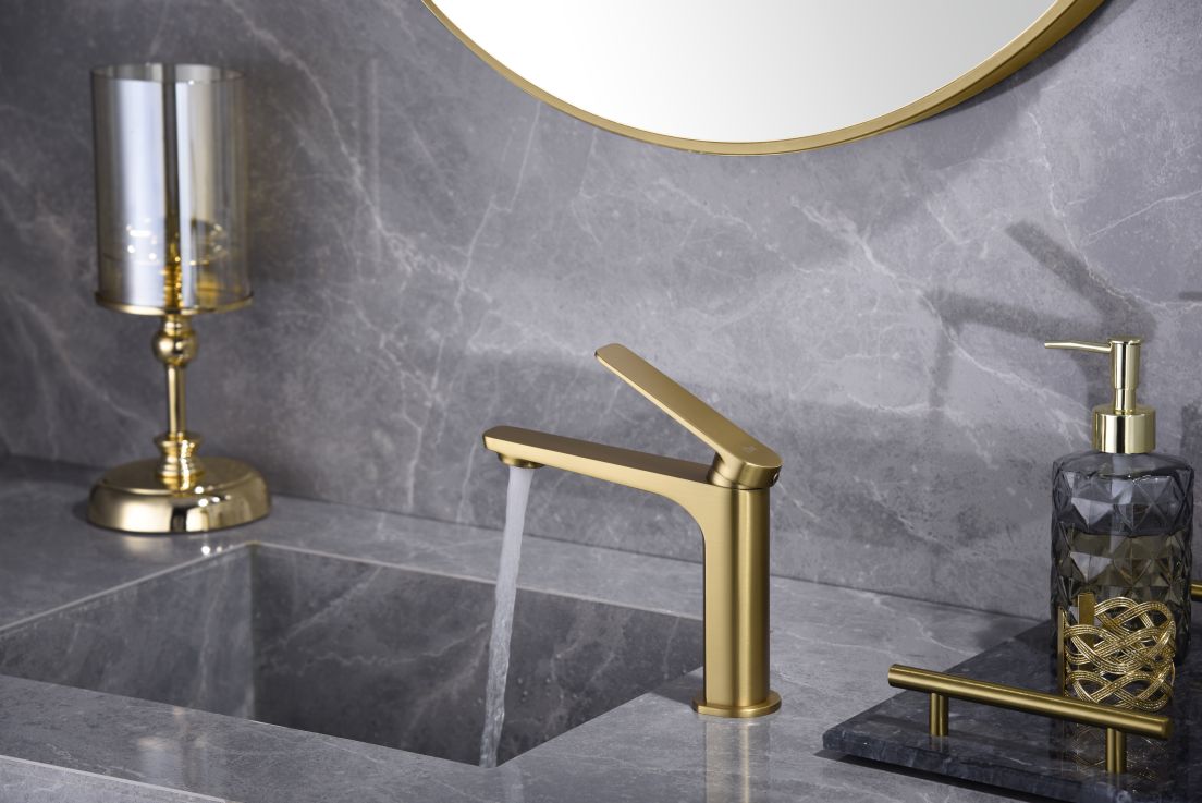 Grifo monomando lavabo Nápoles Imex - Oro Oro-3