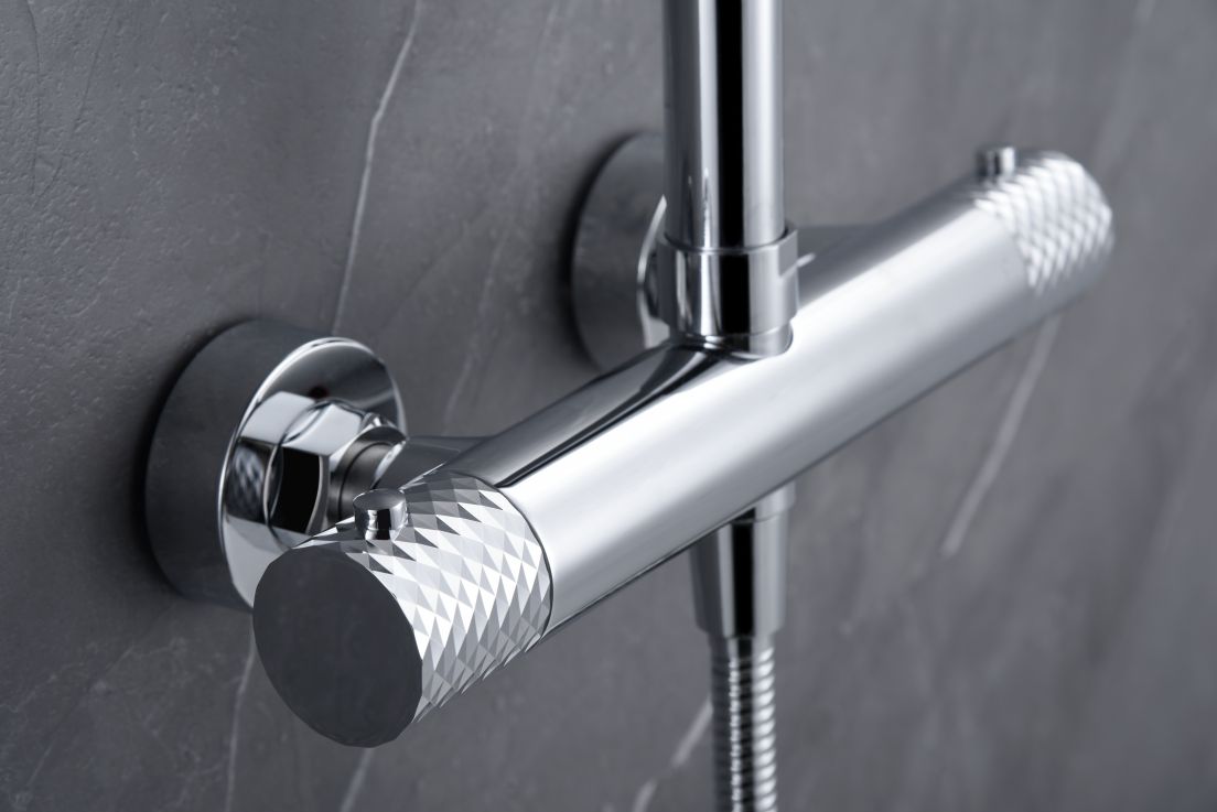 Conjunto ducha termostático Génova Imex - Gris Gris-3