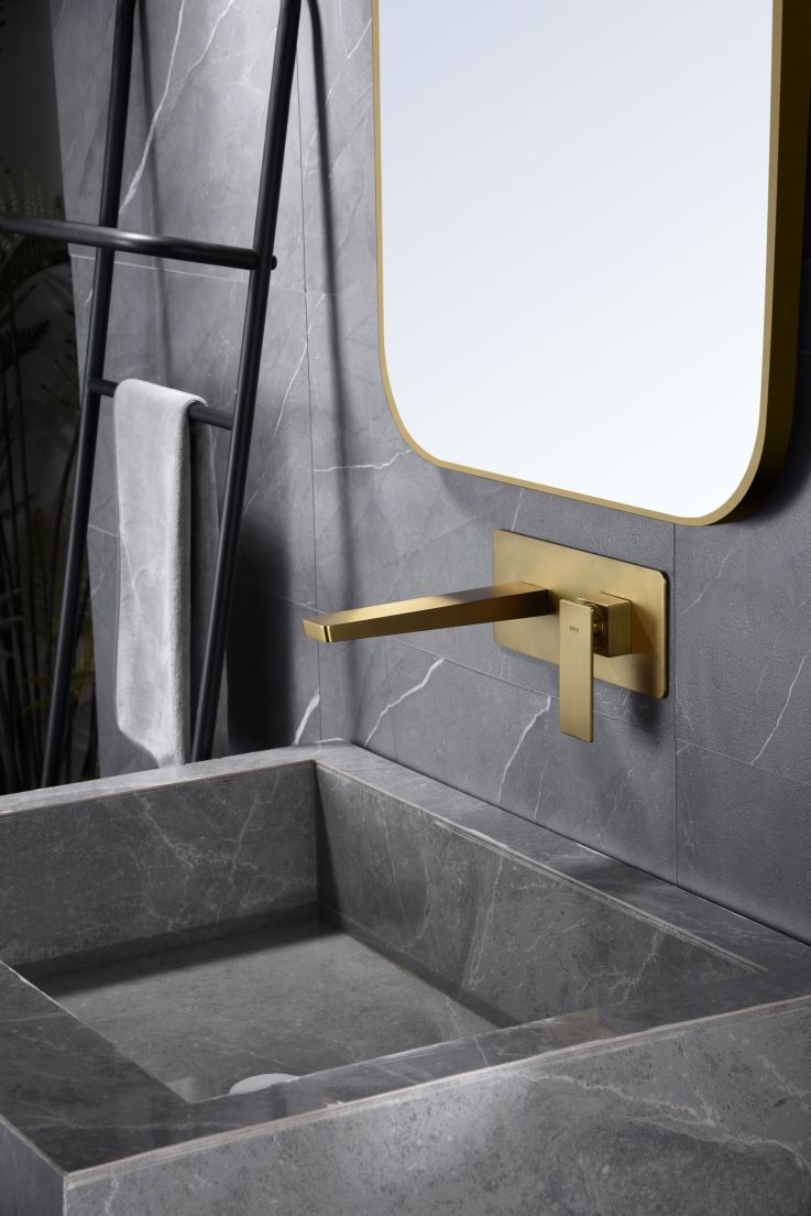 Imagen 3 de Grifo monomando empotrado lavabo Pisa Imex - Oro Oro