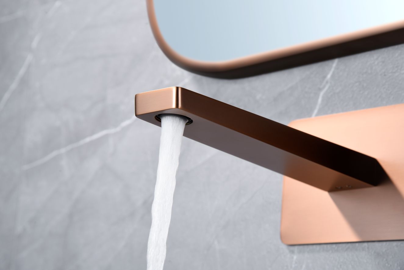 Imagen 3 de Grifo monomando empotrado lavabo Pisa Imex - Oro Rosa Mate Oro Rosa Mate