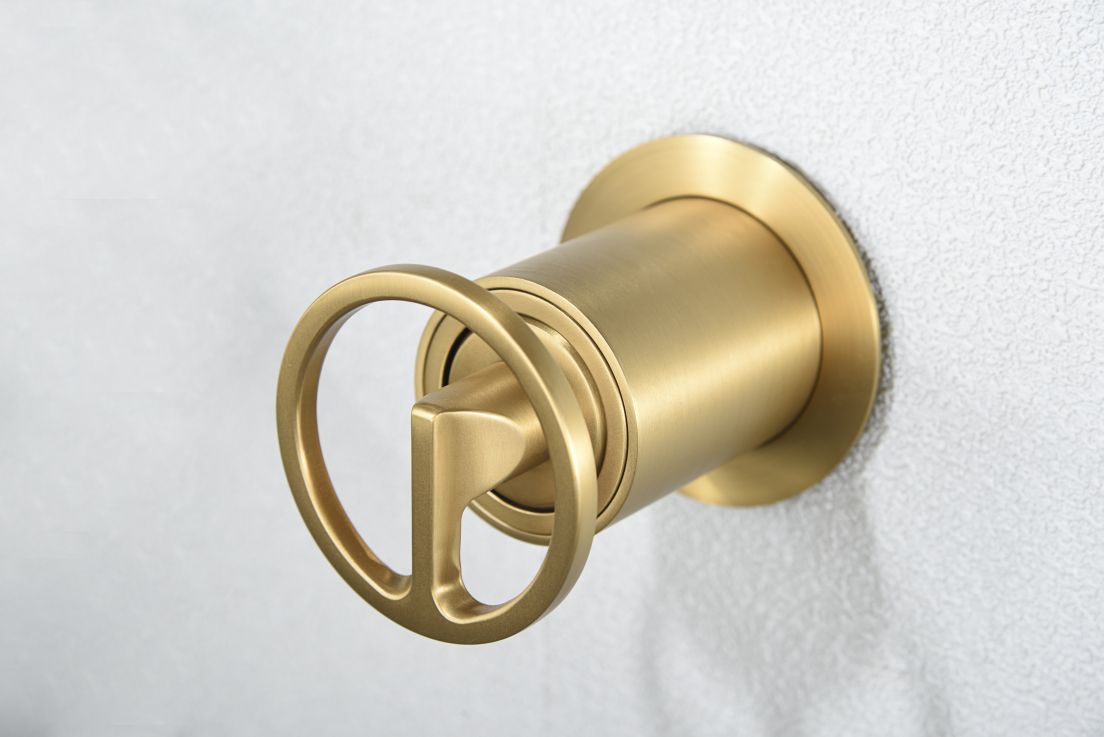 Imagen 3 de Grifo monomando empotrado lavabo Olimpo Imex - Oro Oro