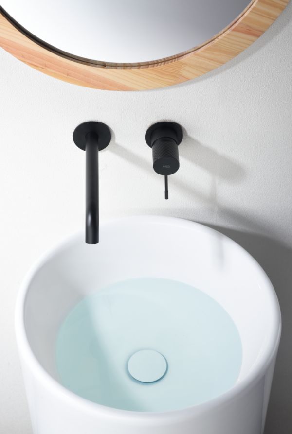 Imagen 3 de Grifo monomando empotrado lavabo Génova Imex - Negro mate Negro mate