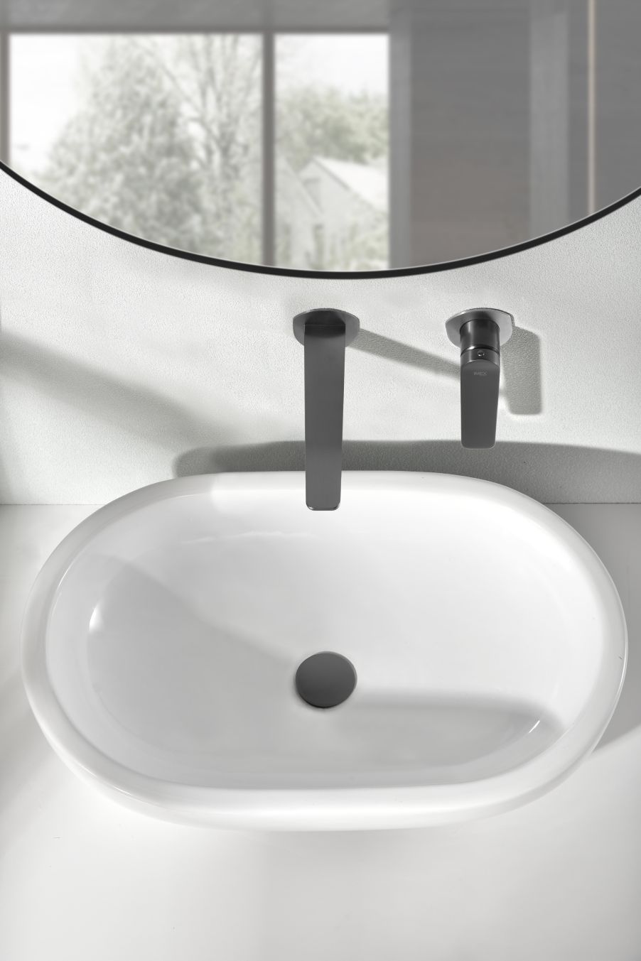 Grifo monomando empotrado lavabo Nápoles Imex - Negro Negro-2
