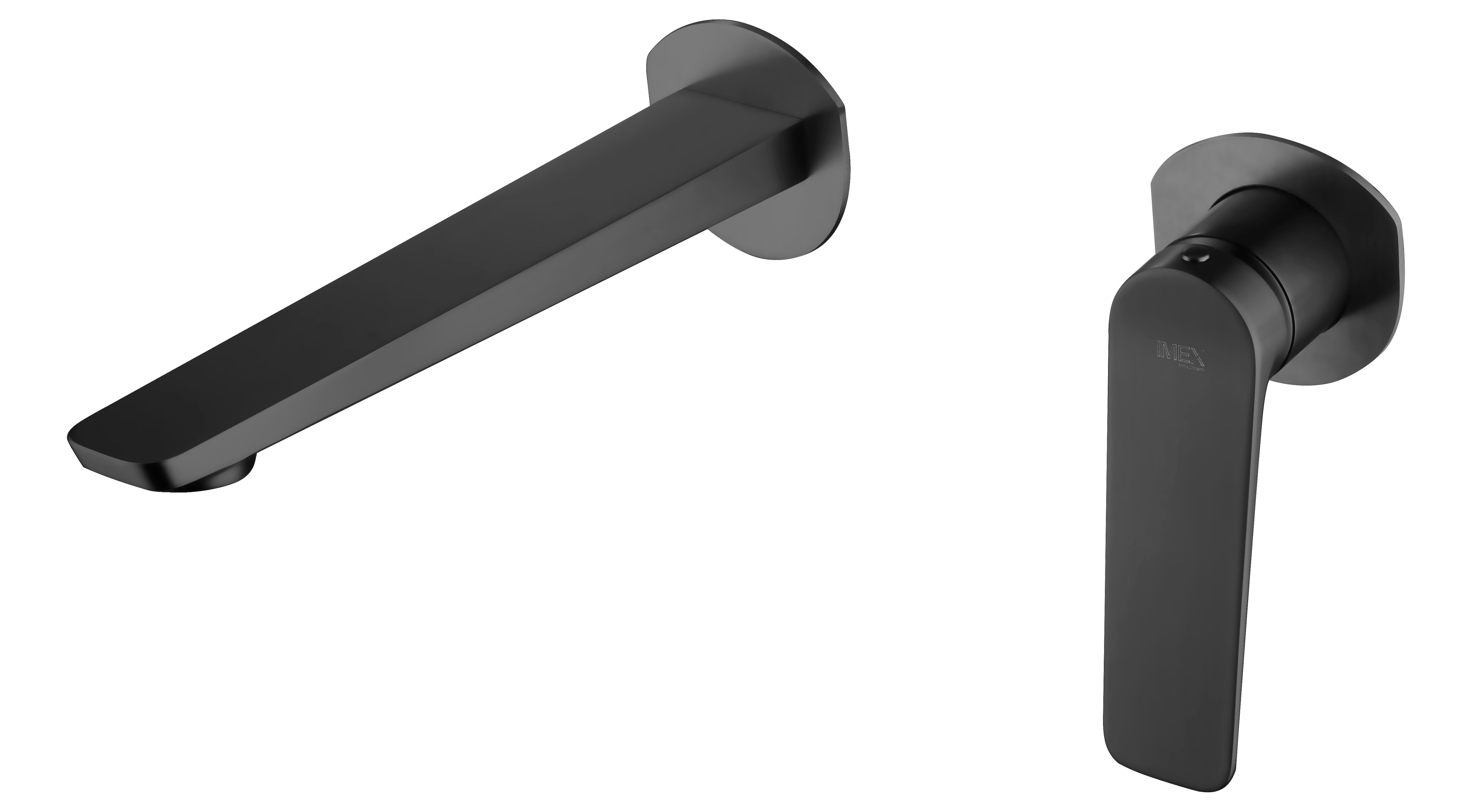 Grifo monomando empotrado lavabo Nápoles Imex - Negro mate Negro mate-1