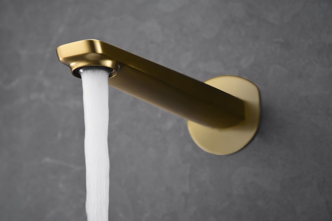 Grifo monomando empotrado lavabo Nápoles Imex - Oro Oro-3