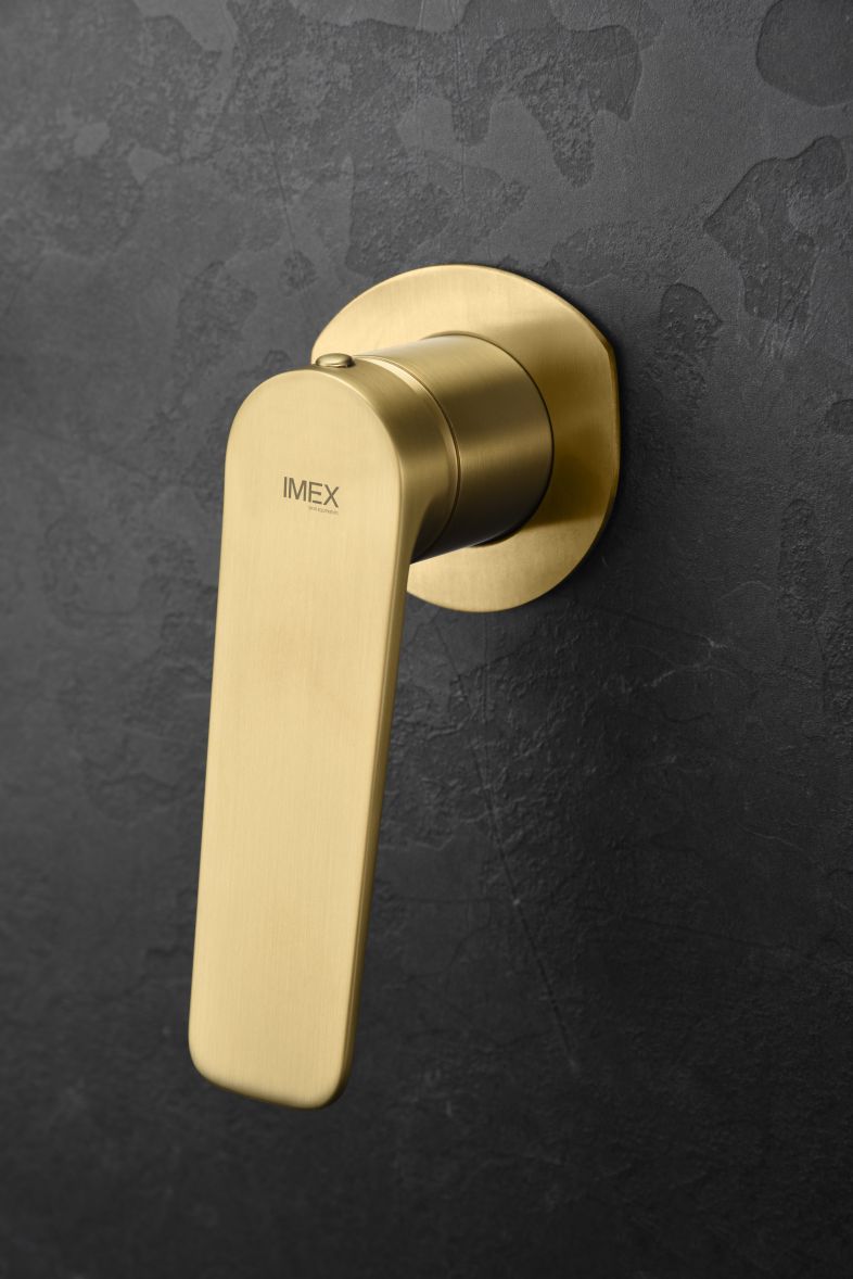 Grifo monomando empotrado lavabo Nápoles Imex - Oro Oro-4
