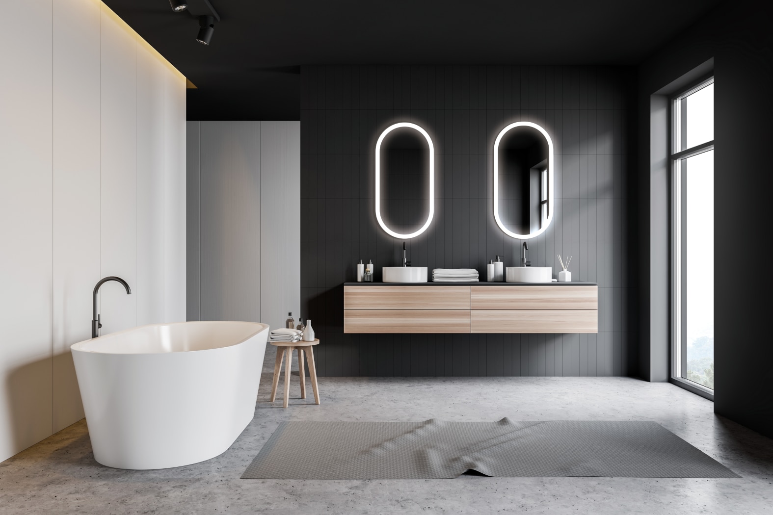 Espejo de baño eliptico traslucido Canada Ledimex - Traslúcido 90 cm Traslúcido-2