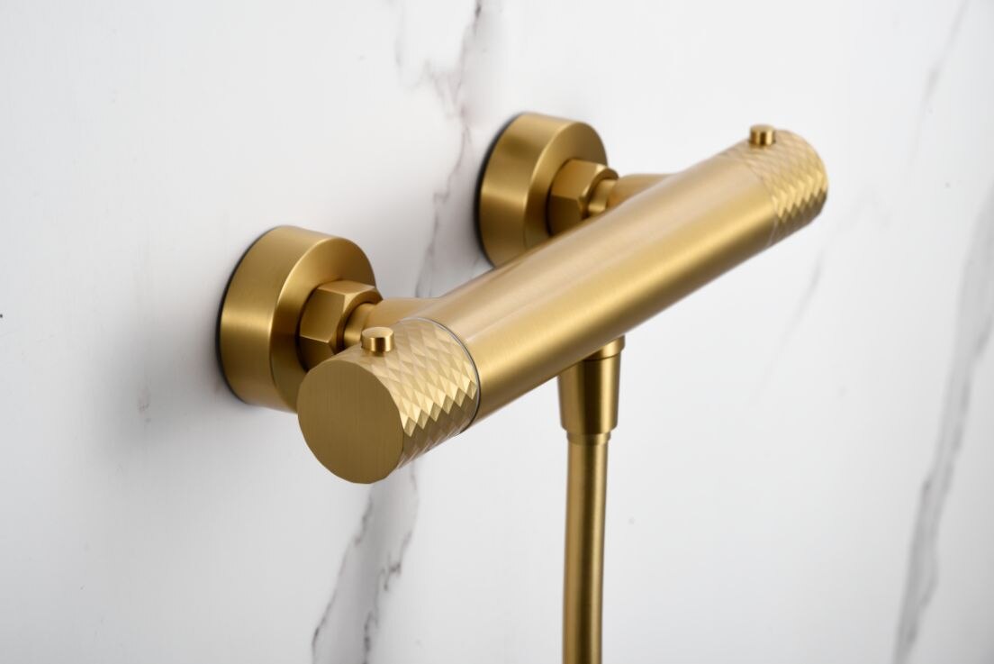 Imagen 3 de Kit ducha termostático Génova Imex - Oro Oro
