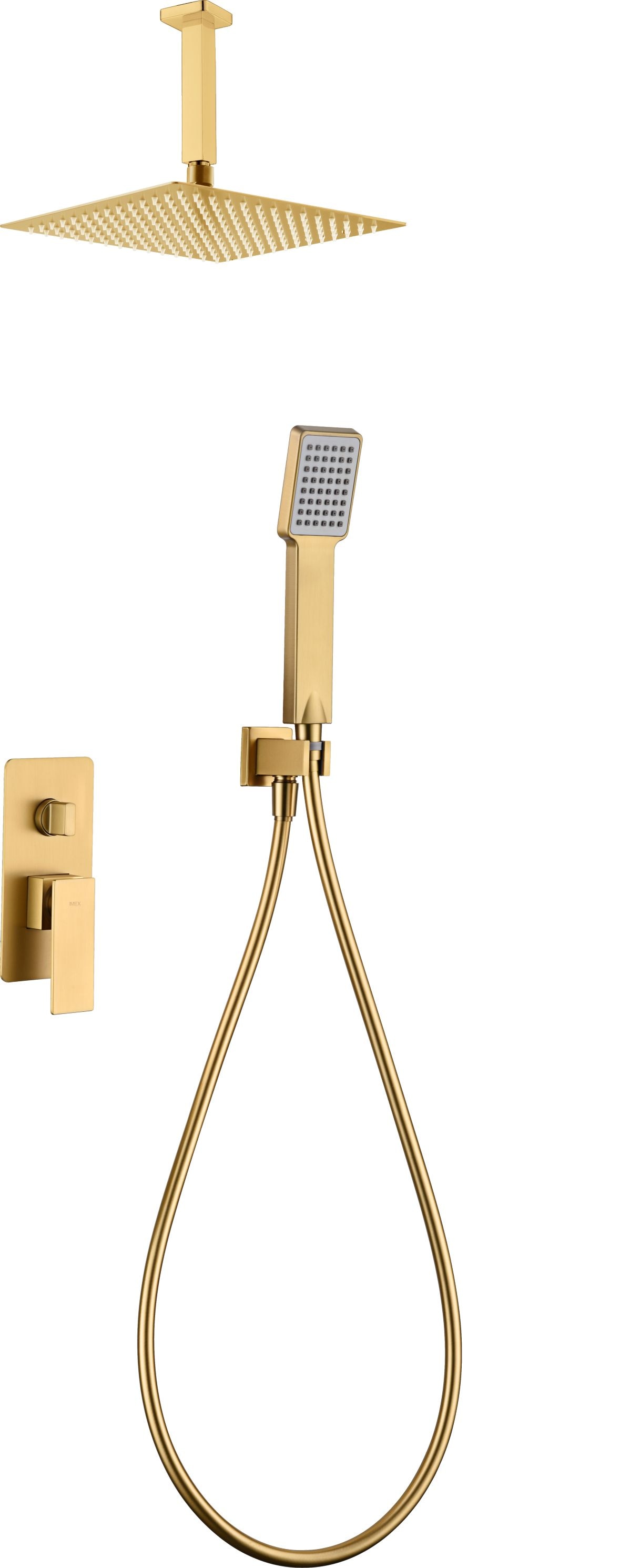 Imagen 1 de Conjunto ducha monomando empotrado Catania Imex - Oro Oro