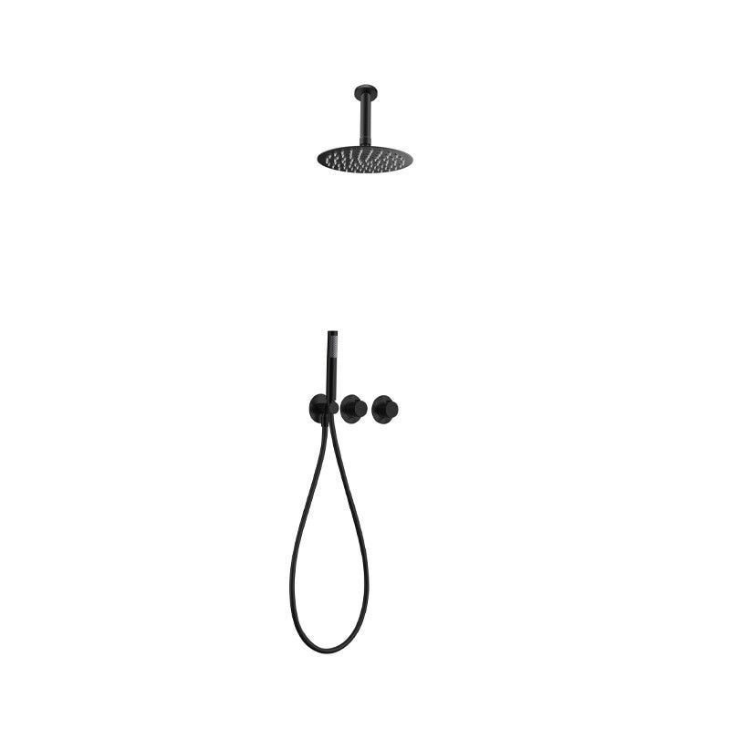 Imagen 1 de Conjunto ducha monomando empotrado Breda Imex - Negro mate Negro mate