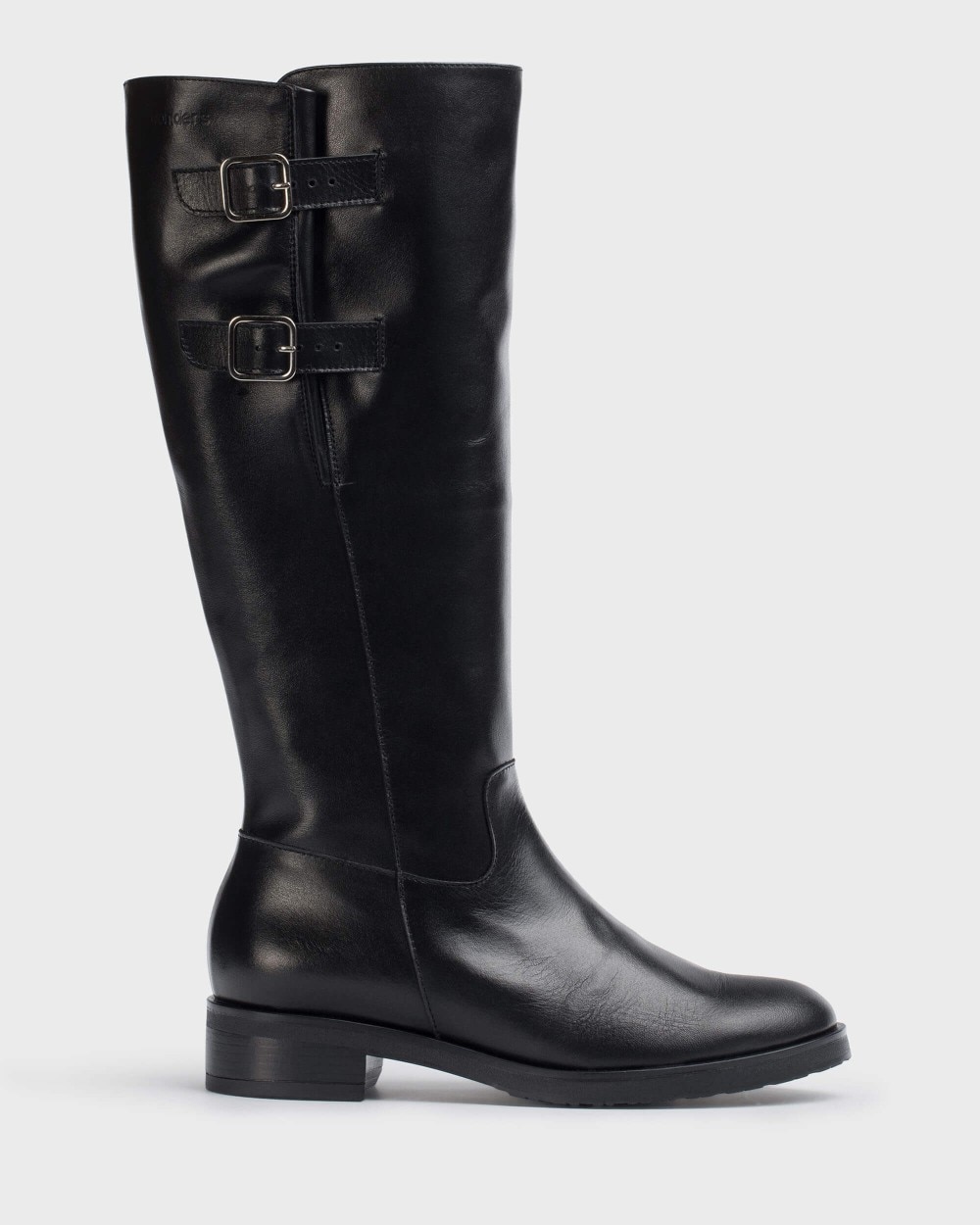 Botas de mujer en piel codigree 19 wonders - Negro Negro-1