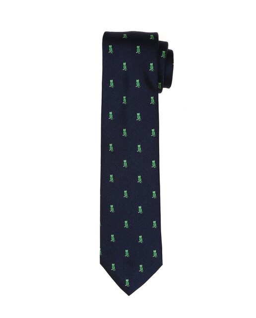 Imagen 0 de Corbata de seda jaquard en color azul