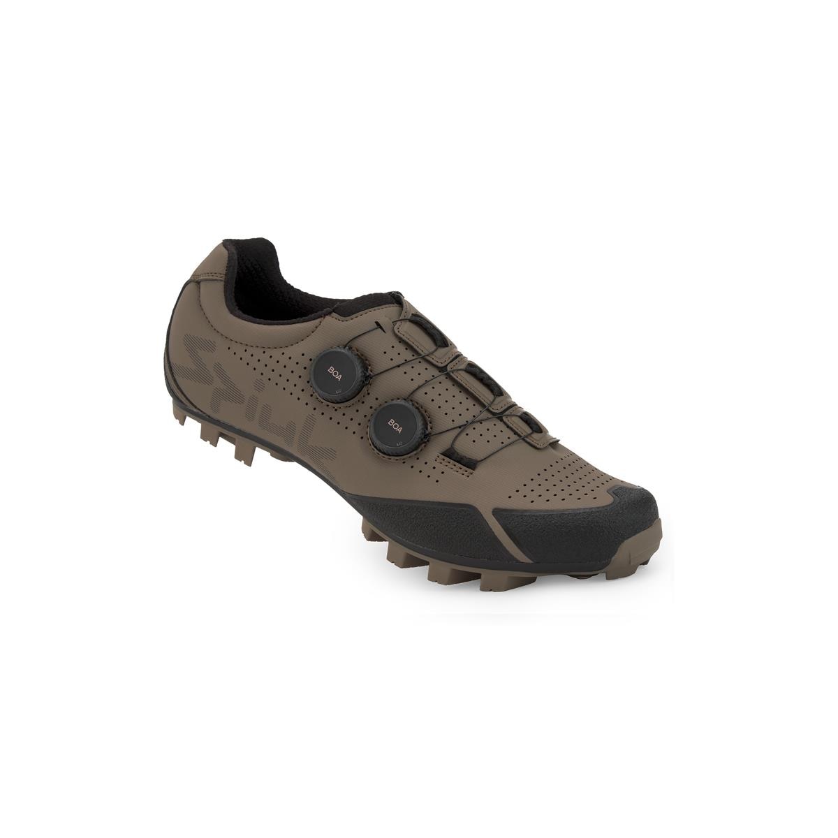 Zapatillas de ciclismo de montaña carbono unisex Loma Spiuk - Marrón Marrón-1