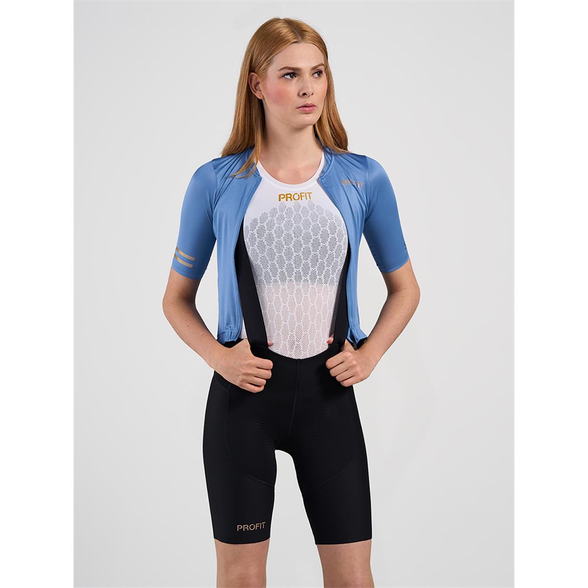 Culote corto de ciclismo mujer Profit Spiuk - Negro Negro-2