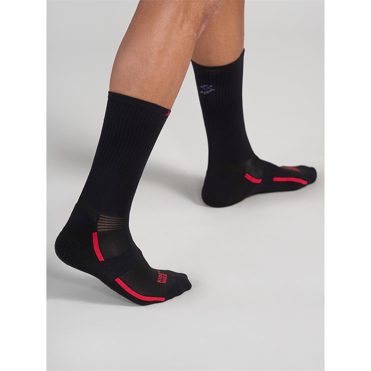 Calcetín de ciclismo unisex All Terrain Gravel largo Spiuk - Negro Negro-2