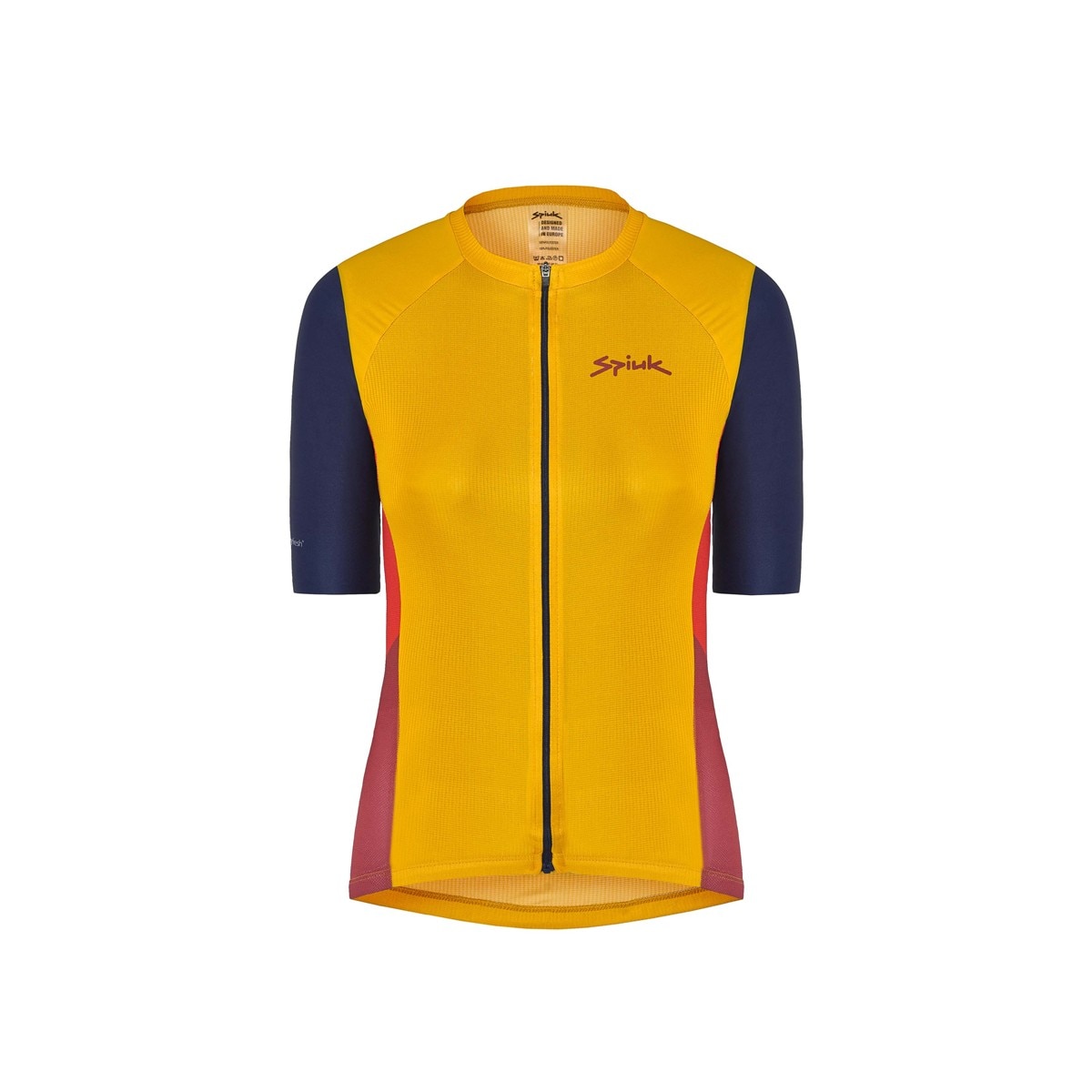 Maillot Ciclismo Mujer Spiuk Summum Searcher - Manga Corta, Tejido Transpirable, 7 Bolsillos Traseros