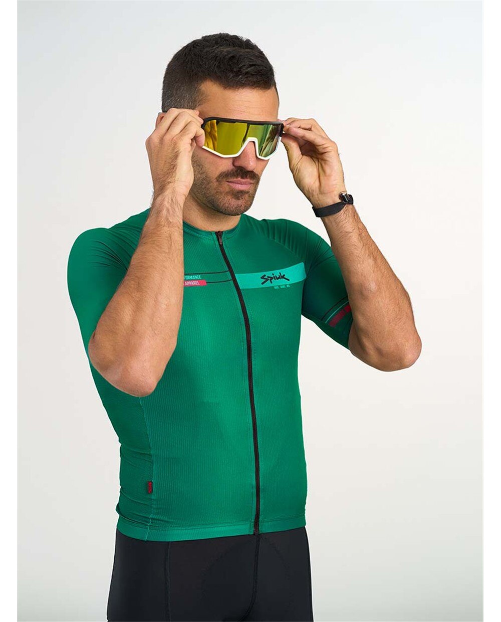 Maillot de ciclismo hombre Top Ten Spiuk - Verde Verde-2