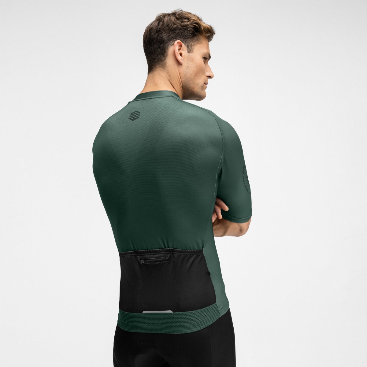 Maillot de manga corta hombre M2 Siroko - Verde oscuro Verde oscuro-2